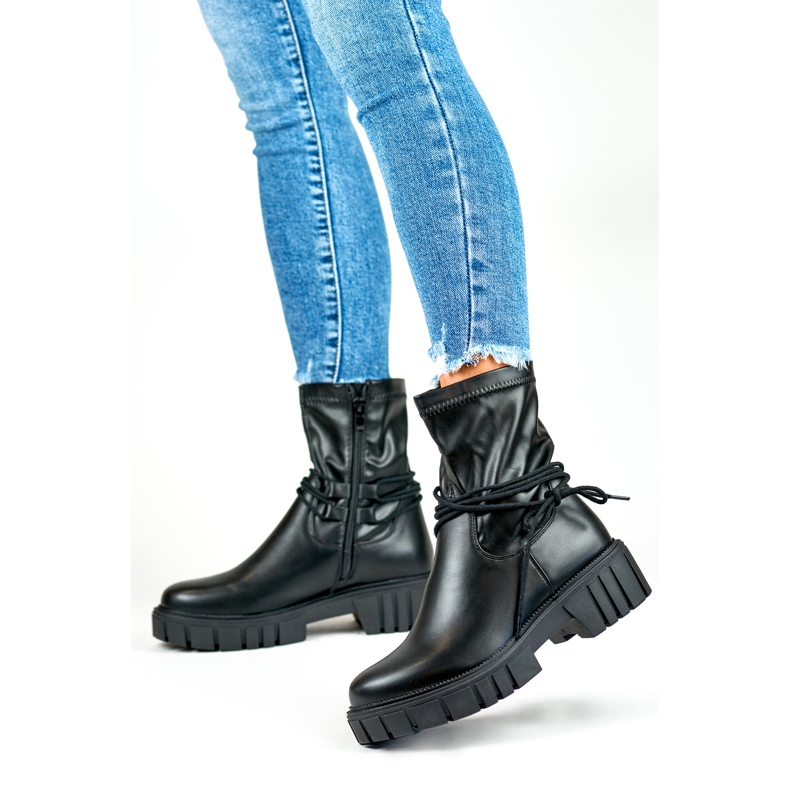 Saappaat Malli DE1127P-B Musta nahka - PRIMO 2