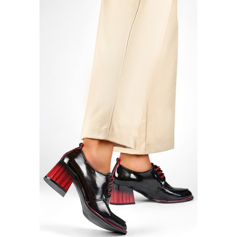 Naisten kengät GD-FL439-B Kiiltonahka musta 1