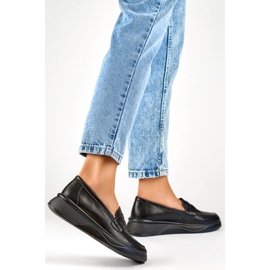 Mustat naisten mokasiinit 25-7937B 1