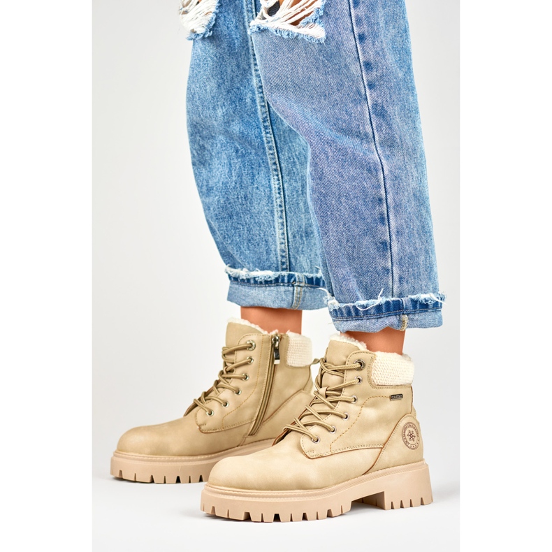 Naisten eristetyt saappaat GD-TL53BE beige 1