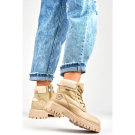 Naisten eristetyt saappaat GD-TL53BE beige 2