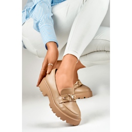 Naisten kengät koristeella B2733KH ruskea 1