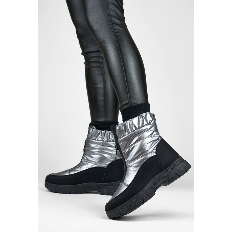 Lumikengät Malli 3555-4-G Musta/Silver - PRIMO harmaa 1