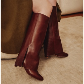 Marco Shoes Cleo leveät saappaat ruskea 2