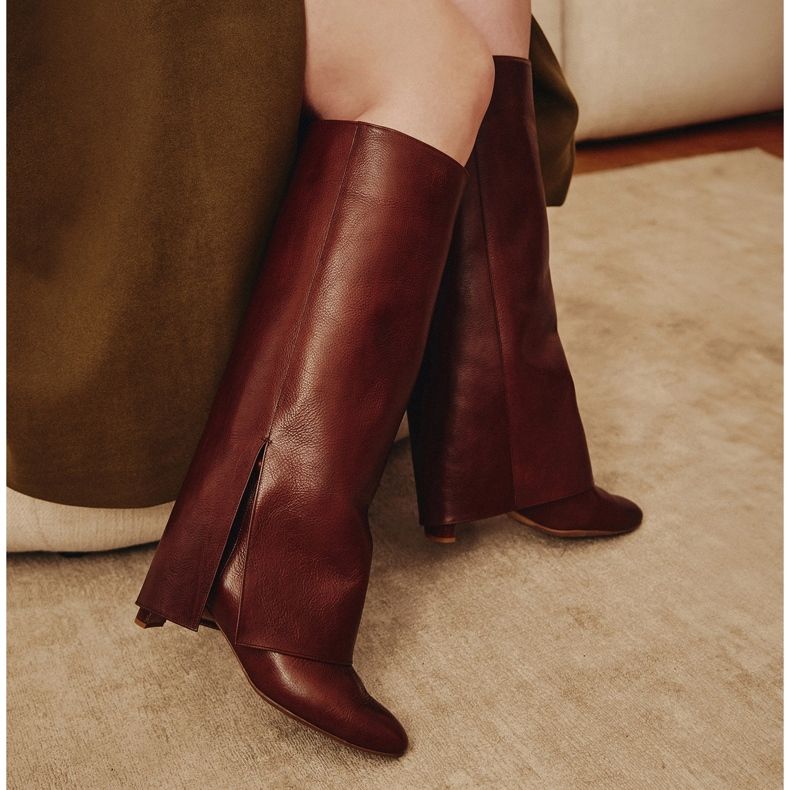 Marco Shoes Cleo leveät saappaat ruskea 2