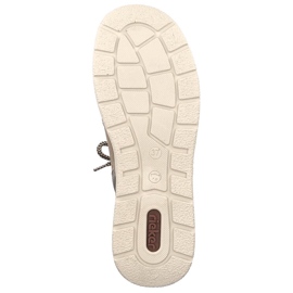 Beiget nahkaiset vedenpitävät naisten nilkkurit Rieker L7701-24 2