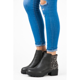 Vices Saappaat kristalleilla harmaa 1