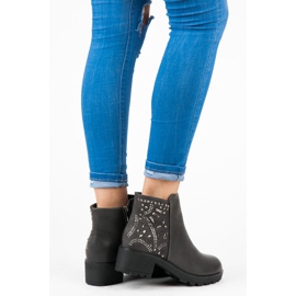 Vices Saappaat kristalleilla harmaa 2