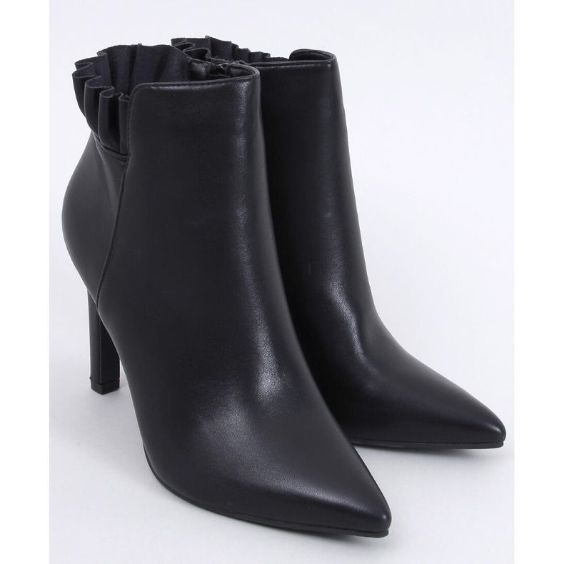 Etnea Mustat korkeakorkoiset nilkkurit 1