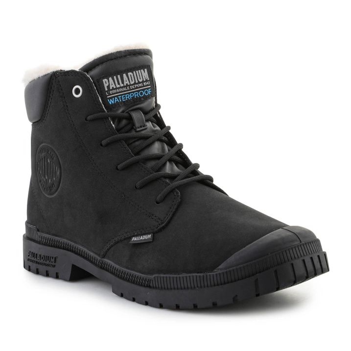 Palladium sp20 Cuff nahka vedenpitävät Wl 79067-008-M kengät musta 1