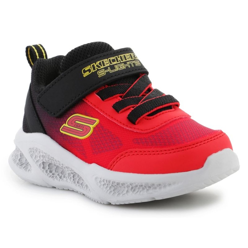 Skechers S-Lights Meteor-Lights-Krendox kengät 401495N-RDBK punainen 1