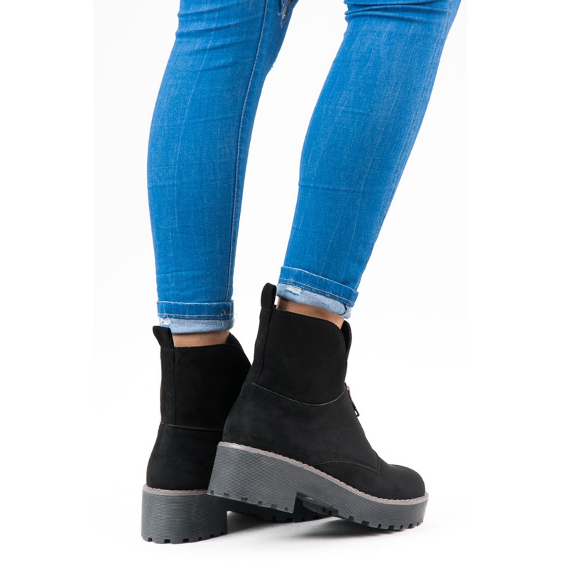 Vices Saappaat kiinnitetään vetoketjulla musta 2