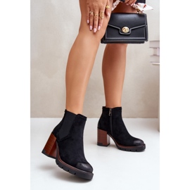 Eristetyt naisten nilkkurit Eco Mokka Vinceza 58356 Musta 2