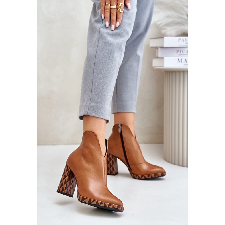 Nahkaiset nilkkurit Laura Messi 2836 Ruskea 2