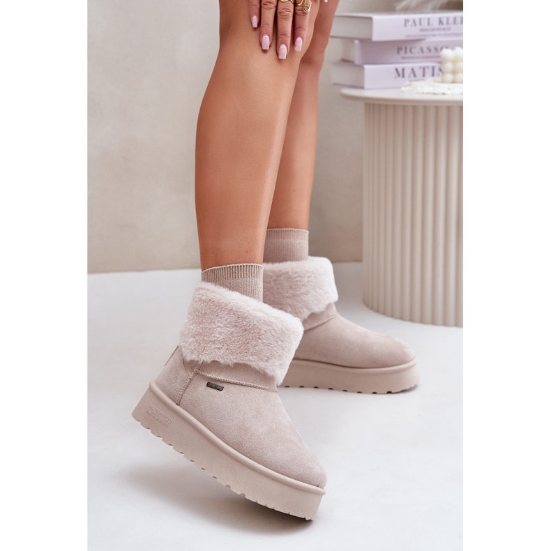 Platform lumisaappaat turkisella Big Star OO274A107 Vaalea beige 2