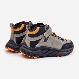 Lasten vaelluskengät tarranauhalla eristetyt vaelluskengät Big Star OO374181 Khaki vihreä 2