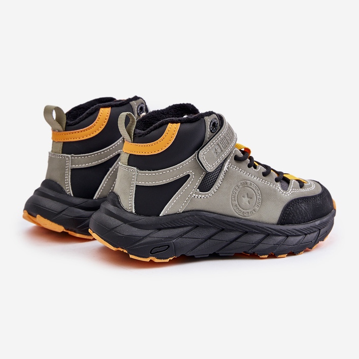 Lasten vaelluskengät tarranauhalla eristetyt vaelluskengät Big Star OO374181 Khaki vihreä 2