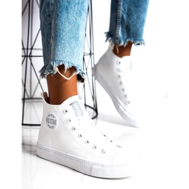 Naisten korkeat tennarit Big Star GG274016 valkoinen 4