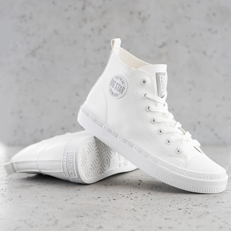 Naisten korkeat tennarit Big Star GG274016 valkoinen 2