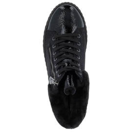 Naisten vedenpitävät mustat kiilakengät Rieker N2505-00 2