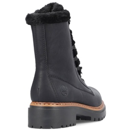 Naisten eristetty turkiskassit, musta Rieker 72625-00 1