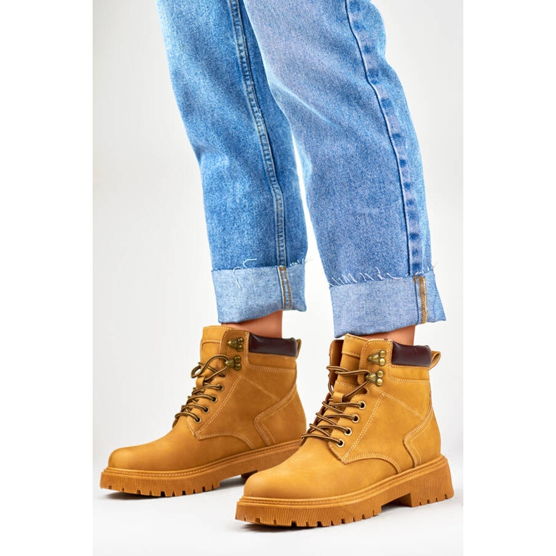 Naisten eristetty kamelin saappaat 9501-PA-C ruskea 1