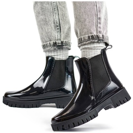 Naisten Chelsea-saappaat, joissa paksu pohja, musta YX227-1B 1