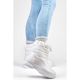 Naisten lumikengät vetoketjulla, valkoinen 3555-2-W 2