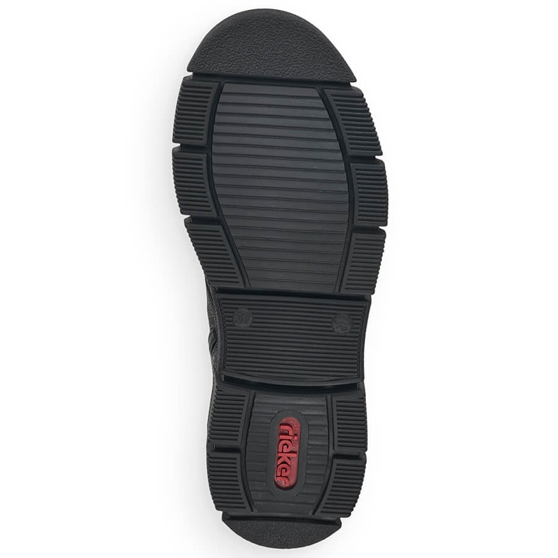 Vedenpitävät mukavat naisten saappaat musta Rieker X3410-00 2