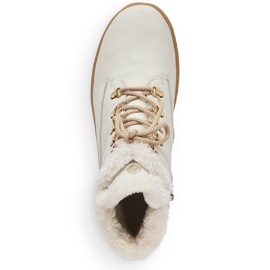 Nahkaiset vedenpitävät naisten nilkkurit, villaeristetyt, valkoiset Remonte R8480-80 valkoinen 1
