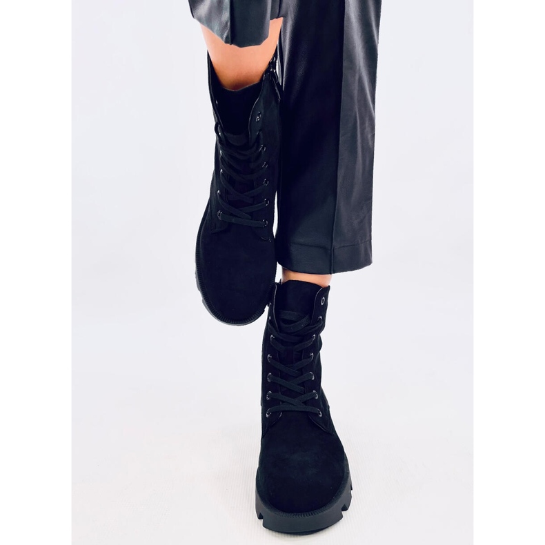 Pansy Black mokkanahkaiset työsaappaat musta 1