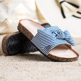 Vinceza raidalliset sandaalit valkoinen sininen 1