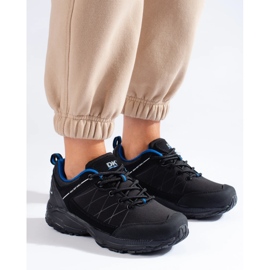 DK Vedenpitävät naisten vaelluskengät, musta ja sininen 2