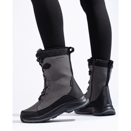 Naisten nauhalliset vaelluskengät DK vedenpitävät harmaa 2