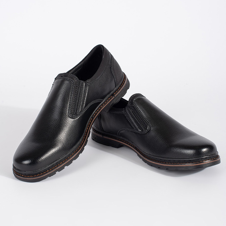 Miesten mustat slip-on kengät 1