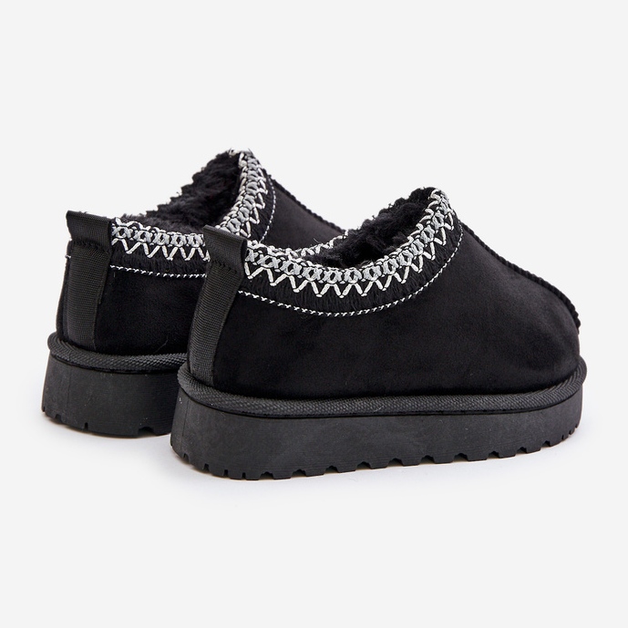 Lasten lumisaappaat alustalla, lämpimät turkilla, musta Vilabria 2