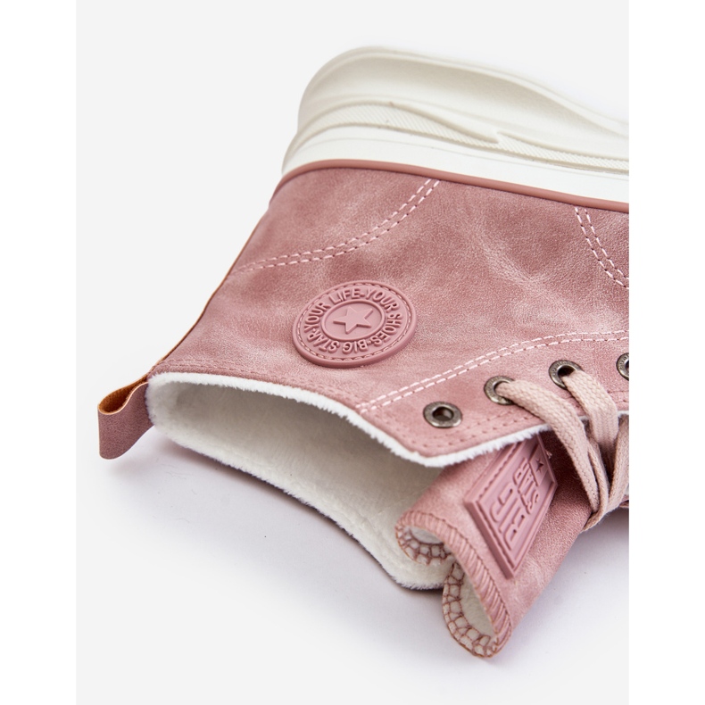 Naisten eristetyt tennarit Big Star Platformilla OO274071 Pinkki vaaleanpunainen 1