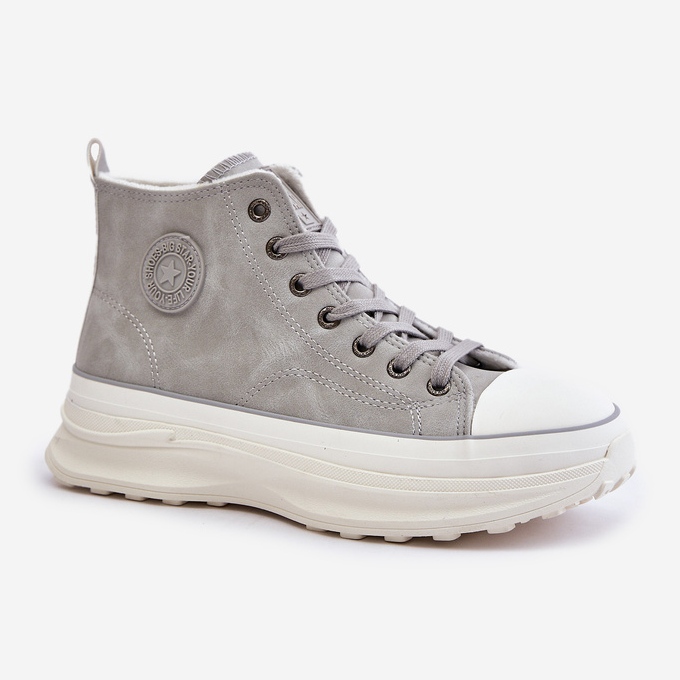 Naisten eristetyt tennarit Big Star Platformilla OO274073 Harmaa 2