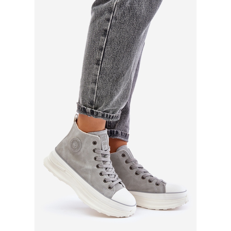 Naisten eristetyt tennarit Big Star Platformilla OO274073 Harmaa 1