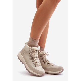 Naisten vaaleat vetoketjulliset saappaat Lee Cooper LCJ-24-03-3071 vaalea beige 1