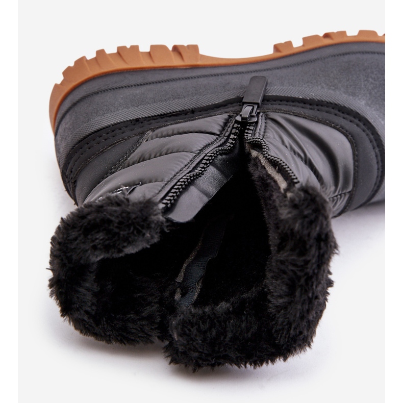 Naisten lumisaappaat, eristetyt turkista, vetoketju Lee Cooper LCJ-24-44-2866 musta 2