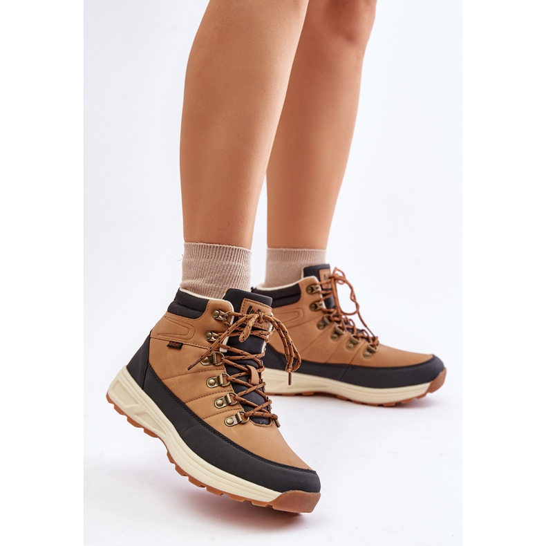 Miesten eristetyt vaelluskengät Lee Cooper LCJ-24-03-3035M Ruskea Camel 2