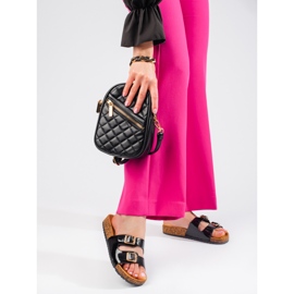 Mustat naisten liukumäet Shelovet-soljeilla 1