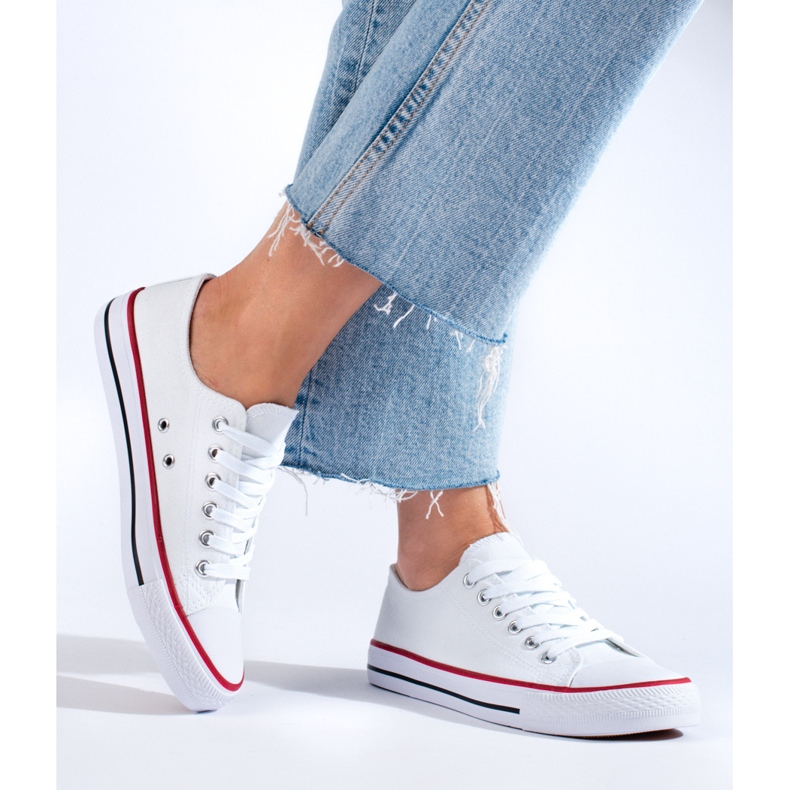 Shelovetin valkoiset klassiset tennarit valkoinen 1