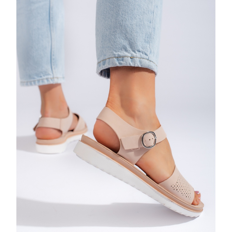 Sergio Leonen vaaleanpunaiset alustasandaalit vaaleanpunainen 1