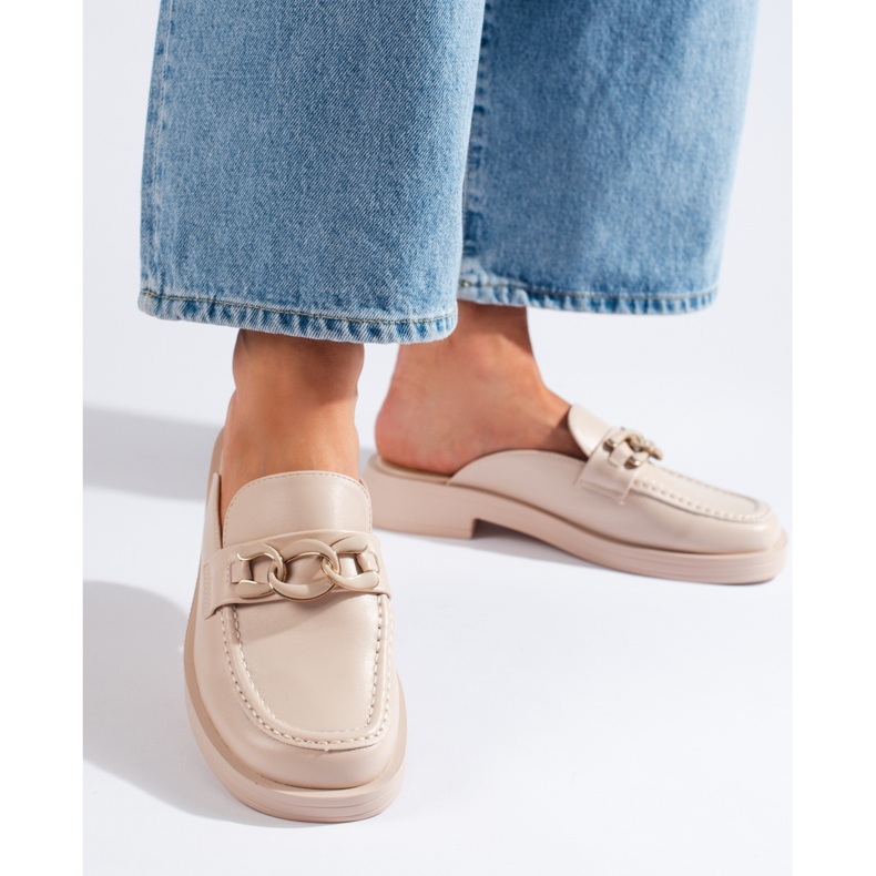 Beiget täystasoiset varvastossut 1