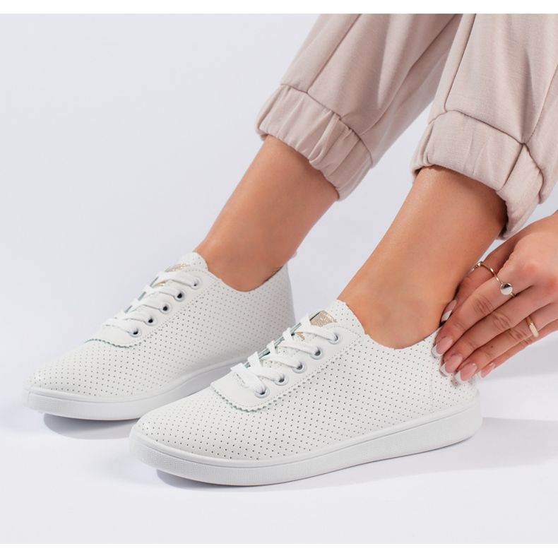 Seastar Naisten valkoiset nauhakengät valkoinen 2