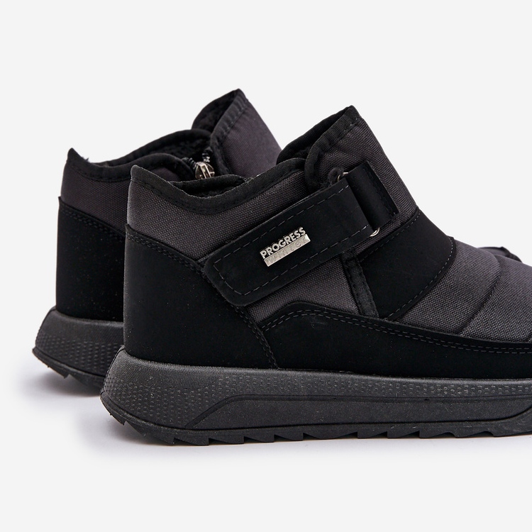 Eristetyt miesten talvisaappaat Progress PROGJ-22-153 musta 1