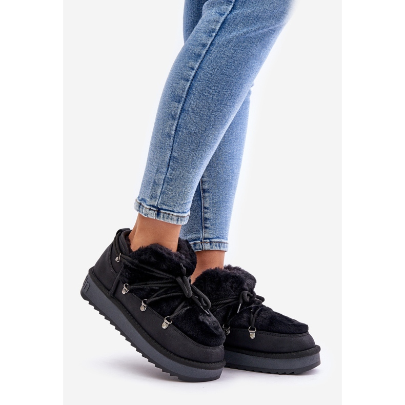 Matalatasoiset lumisaappaat turkilla D.Franklin DFSH370011 Musta 1