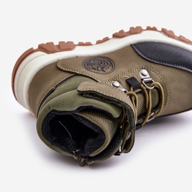 News Eristetyt lasten talvivaelluskengät vetoketjulla, tummanvihreä Temisha 2